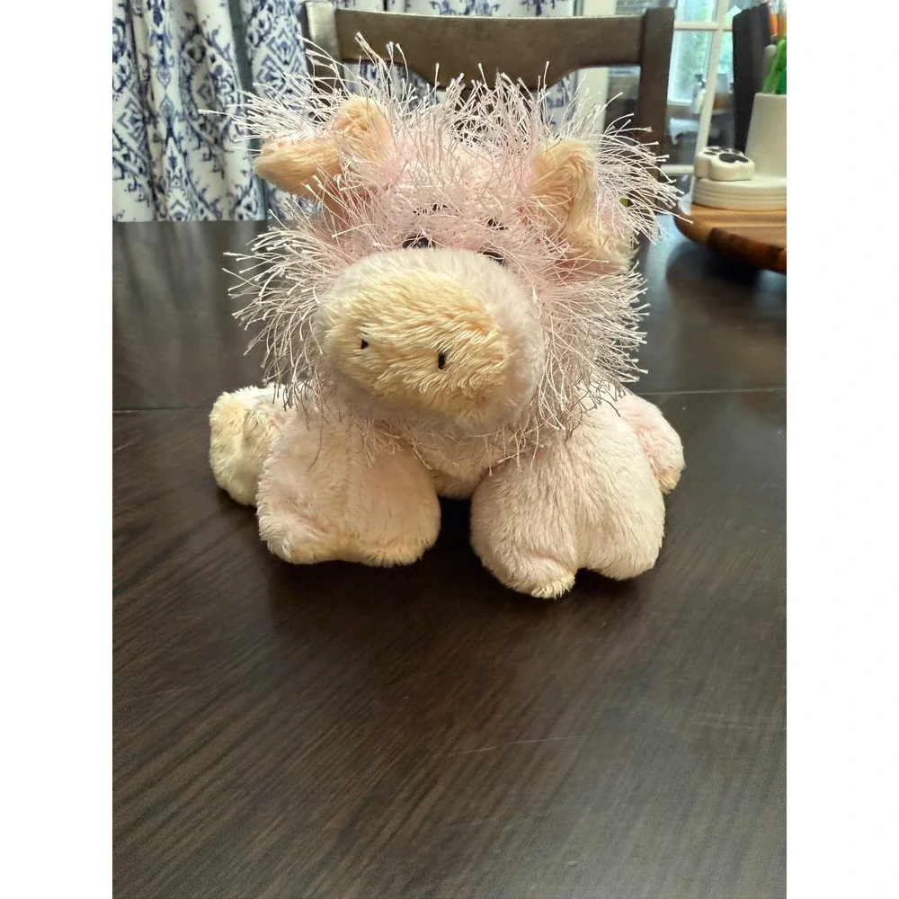 Ganz Webkinz Pig HM002 Pink Fuzzy Plush Stuffed Animal Toy with‎ Tush Tag